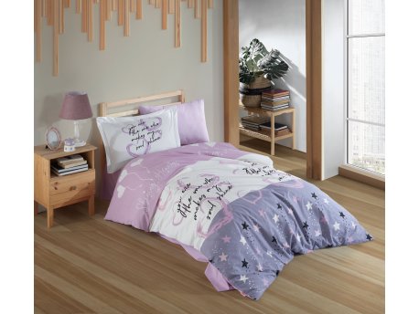 L`ESSENTIEL MAISON Poplin posteljina (160 x 220) Voyager Lilac
