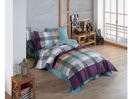 L`ESSENTIEL MAISON Poplin posteljina (160 x 220) Virginia Claret Red
