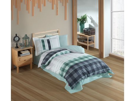 L`ESSENTIEL MAISON Poplin posteljina (160 x 220) Suelita Green