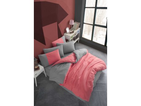 L`ESSENTIEL MAISON Poplin posteljina (200 x 220) Diamond Coral
