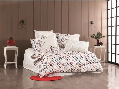 L`ESSENTIEL MAISON Poplin posteljina (200 x 220) Rithym Dark Blue