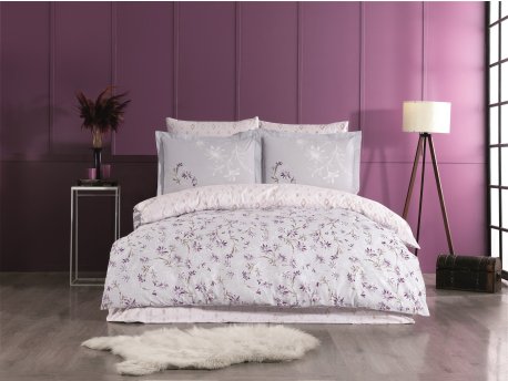 L`ESSENTIEL MAISON Poplin posteljina (200 x 220) Jardin Purple