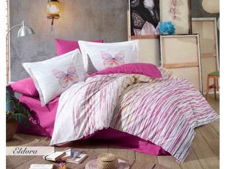 L`ESSENTIEL MAISON Poplin posteljina (200 x 220) Eldora Fuchsia