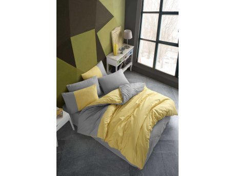 L`ESSENTIEL MAISON Poplin posteljina (200 x 220) Diamond Yellow