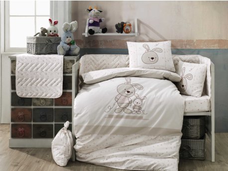 L`ESSENTIEL MAISON Poplin posteljina za bebe Elina Beige