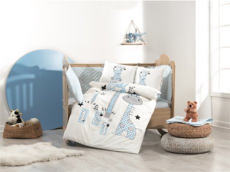 L`ESSENTIEL MAISON Poplin posteljina za bebe Buddy Blue
