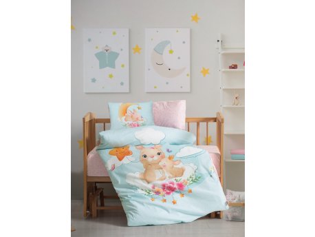 L`ESSENTIEL MAISON Ranforce posteljina za bebe Sleeper Mint