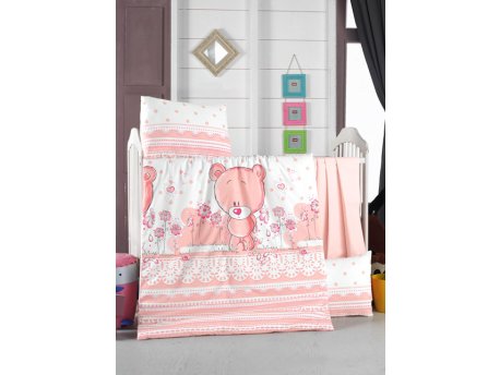 L`ESSENTIEL MAISON Ranforce posteljina za bebe Pinky