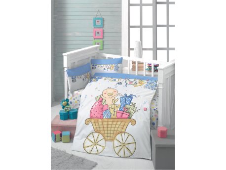 L`ESSENTIEL MAISON Ranforce posteljina za bebe Neseli