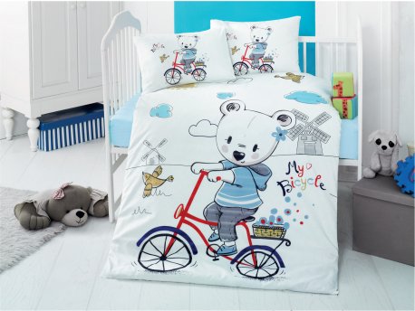 L`ESSENTIEL MAISON Ranforce posteljina za bebe My Bike