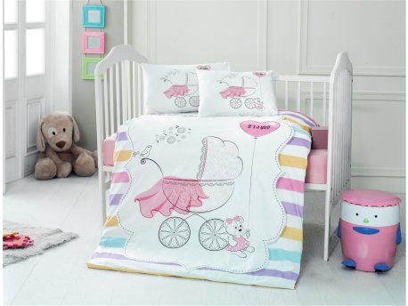 L`ESSENTIEL MAISON Ranforce posteljina za bebe Girl