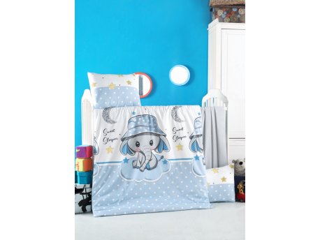 L`ESSENTIEL MAISON Ranforce posteljina za bebe Elephant (170PTK2031)