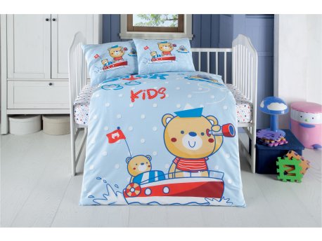 L`ESSENTIEL MAISON Ranforce posteljina za bebe Captain