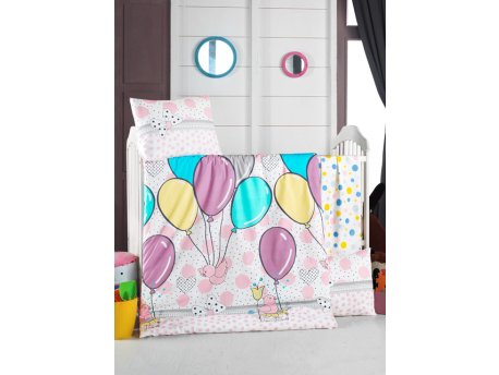 L`ESSENTIEL MAISON Ranforce posteljina za bebe Balloons