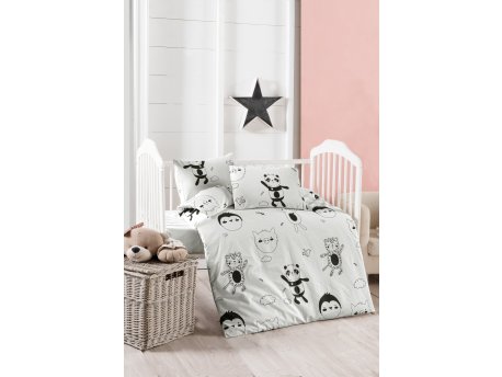 L`ESSENTIEL MAISON Ranforce posteljina za bebe Panda