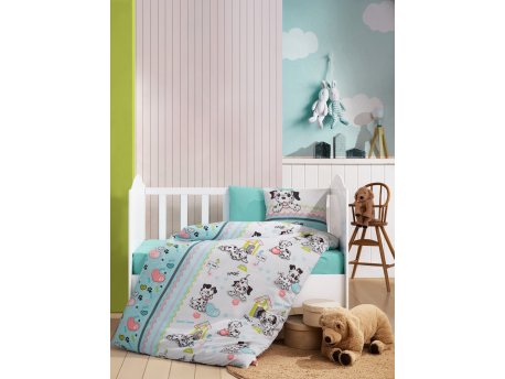 L`ESSENTIEL MAISON Ranforce posteljina za bebe Dalmacyalı v2 Mint