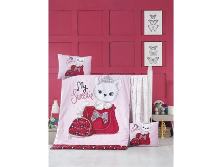 L`ESSENTIEL MAISON Ranforce posteljina za bebe Tiny Cat