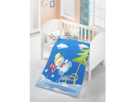 L`ESSENTIEL MAISON Ranforce posteljina za bebe Snow Man
