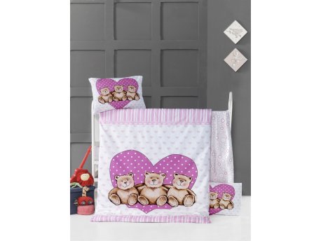 L`ESSENTIEL MAISON Ranforce posteljina za bebe Friend Bears