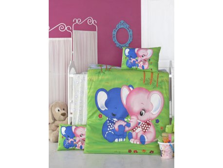 L`ESSENTIEL MAISON Ranforce posteljina za bebe Elephant (121VCT2021)