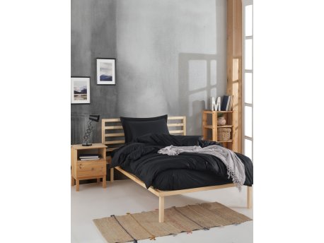 L`ESSENTIEL MAISON Ranforce posteljina (160x220) Fresh Color Black