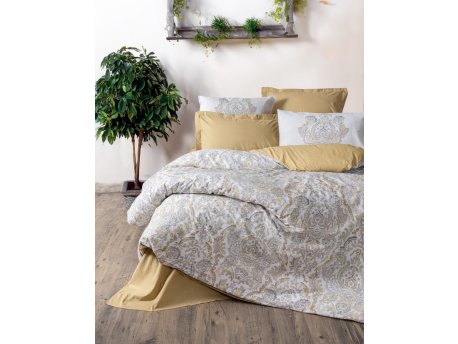 L`ESSENTIEL MAISON Ranforce posteljina (160x220) Najva Mustard