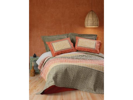 L`ESSENTIEL MAISON Ranforce posteljina (160x220) Tuwa Tile Red