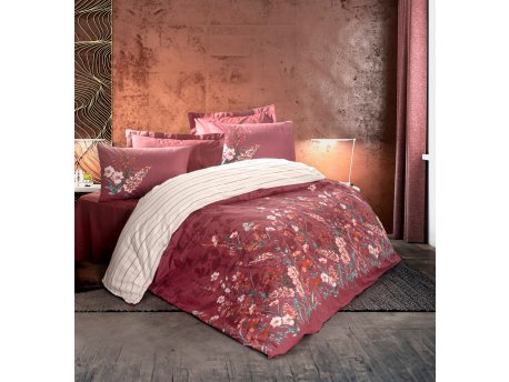 L`ESSENTIEL MAISON Ranforce posteljina (160x220) Vina Claret Red