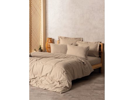 L`ESSENTIEL MAISON Ranforce posteljina (160x220) Plaid Mink