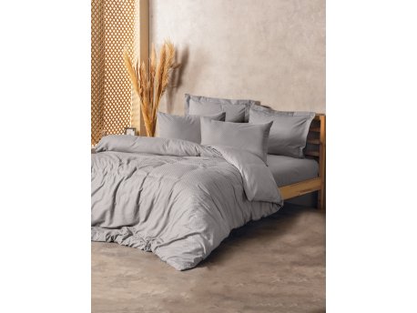 L`ESSENTIEL MAISON Ranforce posteljina (160x220) Plaid Grey