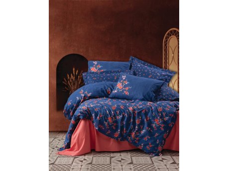 L`ESSENTIEL MAISON Ranforce posteljina (160x220) Emery Dark Blue