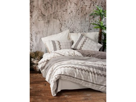 L`ESSENTIEL MAISON Ranforce posteljina (135x200) Aren Brown