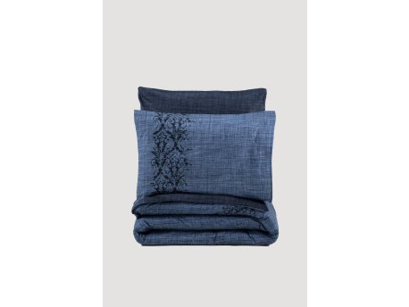 L`ESSENTIEL MAISON Ranforce posteljina (135x200) Sooty Denim Blue