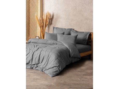 L`ESSENTIEL MAISON Ranforce posteljina (135x200) Plaid Grey