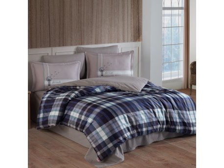 L`ESSENTIEL MAISON Satenska posteljina (200x220) Aura Blue