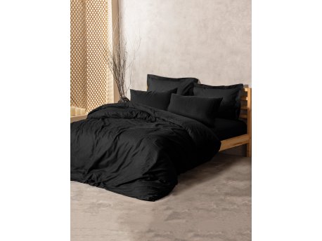 L`ESSENTIEL MAISON Ranforce posteljina (155x220) Plaid Black
