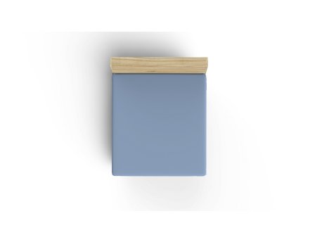 L`ESSENTIEL MAISON Ranforce dušečni čaršav (90x200) Blue