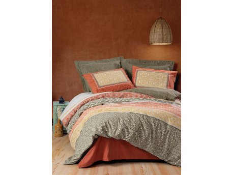 L`ESSENTIEL MAISON Ranforce posteljina (240x220) Tuwa Tile Red