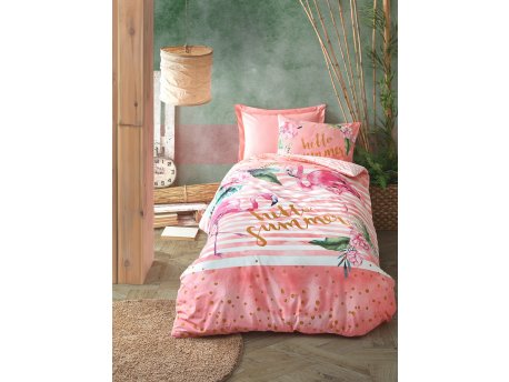 L`ESSENTIEL MAISON Ranforce posteljina (160x220) Hello Summer Pink