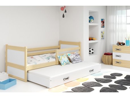 BALOO Bonny Krevet za dvoje 190x80 Pine beli