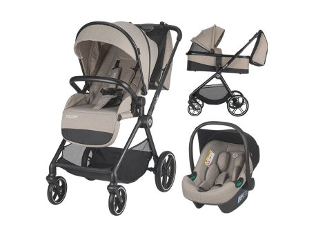 Coccolle Lissia Kolica za bebe 3u1 - Bež