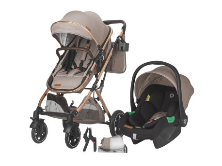 Coccolle Ravello Kolica za bebe 3u1 - Bež