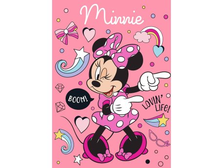 BALOO Ćebe 100x140 cm Minnie Mouse Model 1