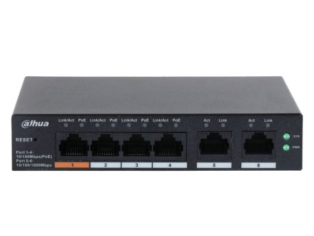 DAHUA CS4006-4ET-60 6-Port Cloud Managed Desktop Switch with 4-Port PoE