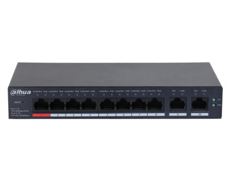 DAHUA CS4010-8ET-110 10-Port Cloud Managed Desktop Switch with 8-Port PoE