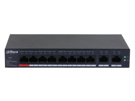 DAHUA CS4010-8GT-110 10-Port Cloud Managed Desktop Gigabit Switch with 8-Port PoE