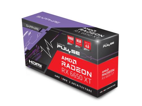 SAPPHIRE Radeon RX6650XT Pulse GAMING OC 8GB GDDR6 11319-07-20G