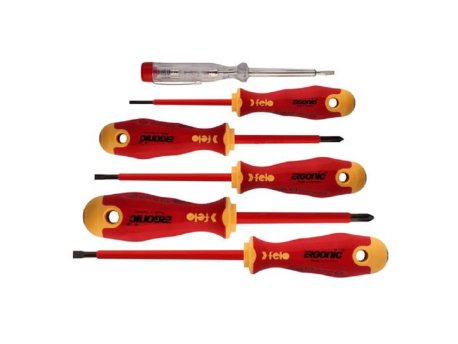 FELO Set šrafcigera Ergonic VDE sa testerom napona SL/PH 41396398 6 kom