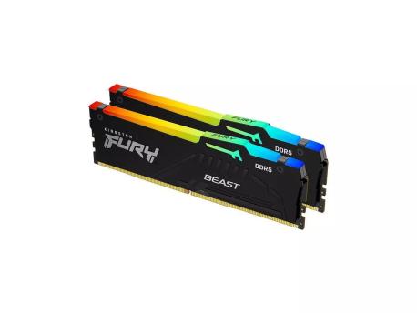 KINGSTON DIMM DDR5 32GB (2x16GB kit) 6400MHz KF564C32BBEAK2-32 Fury Beast Black RGB EXPO
