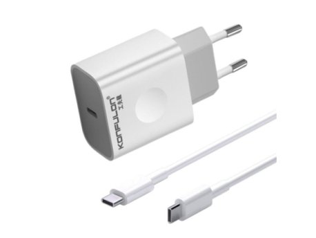 KONFULON C69D+DC15 20W Kućni punjač sa PD USB-C na USB-C kablom